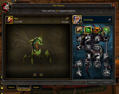 petopia wow classic pet talents.